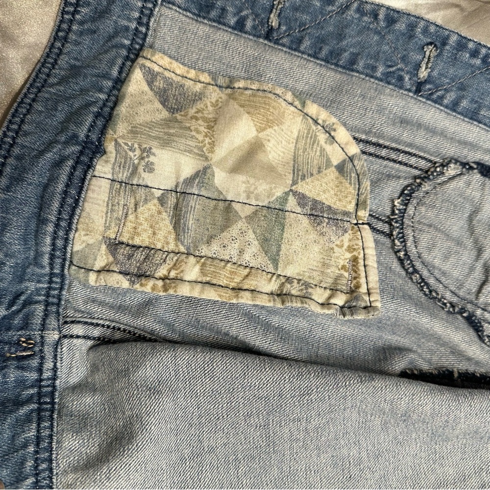 🌹VINTAGE American Eagle Outfitters • Cool Classic Light Blue Jean Jacket - Picture 6 of 14